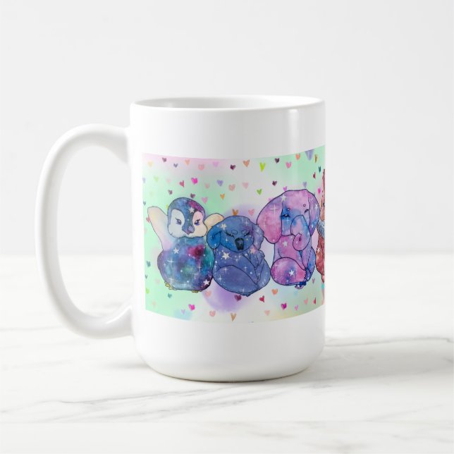 Lyckliga Trollformler Kaffemugg (Vänster)