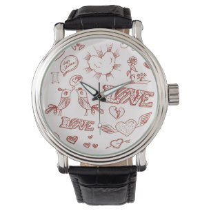 Lyckliga valentin dag armbandsur