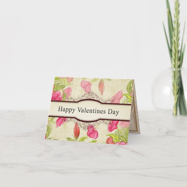 Lyckliga valentin dag helgkort (Framsida)