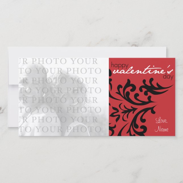 Lyckliga valentin dag julkort (Framsida)