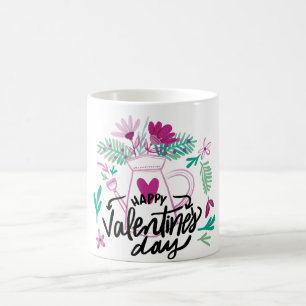 Lyckliga valentin dag kaffemugg
