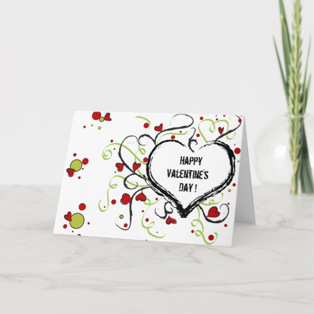 Lyckliga valentin dag - kort (Framsida)