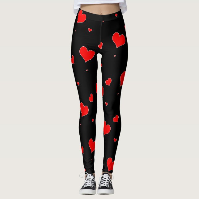Lyckliga valentin dag leggings (Framsida)