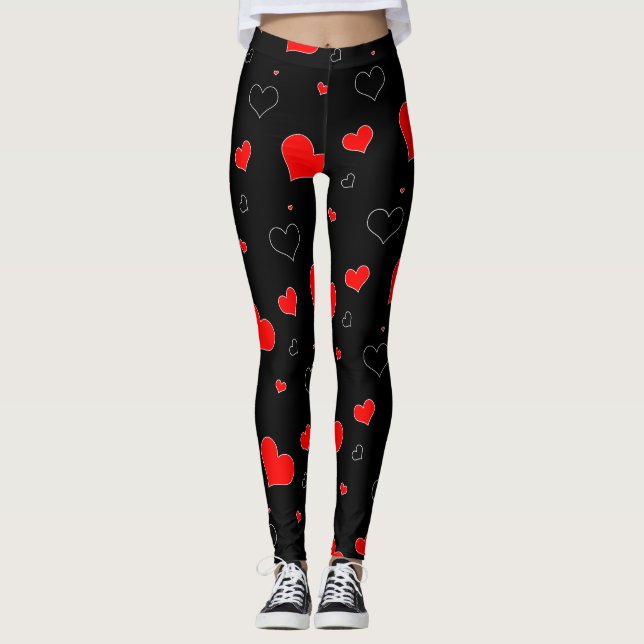 Lyckliga valentin dag leggings (Framsida)