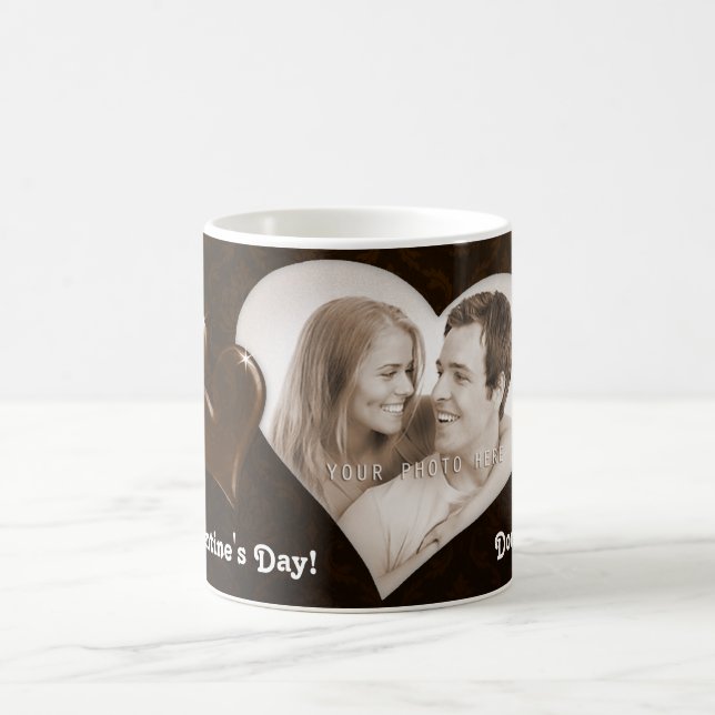 Lyckliga valentin dag! - Mugg med ditt foto (Center)