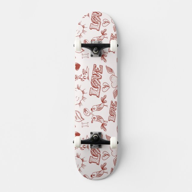 Lyckliga valentin dag skateboard bräda 21,5 cm (Framsida)