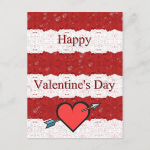 Lyckliga Valentine' s-dag Helg Vykort
