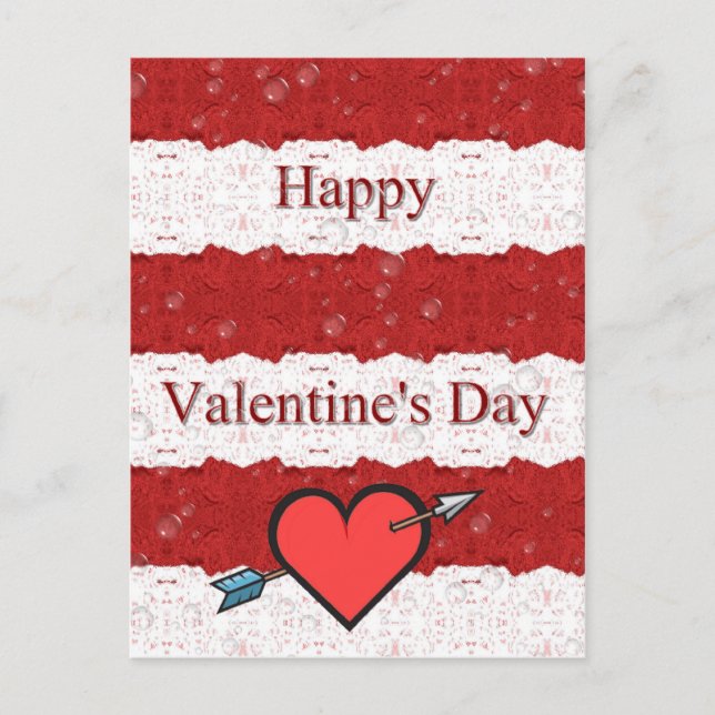 Lyckliga Valentine' s-dag Helg Vykort (Framsida)