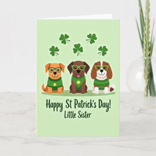 Lyckliga Valpar Glad St Patricks-kort Kort