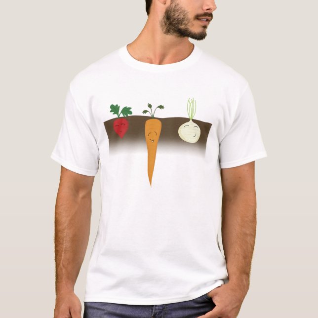 Lyckliga Veg Tee Shirt (Framsida)