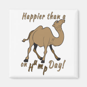 Lyckligare än en Camel på Hump Day Magnet