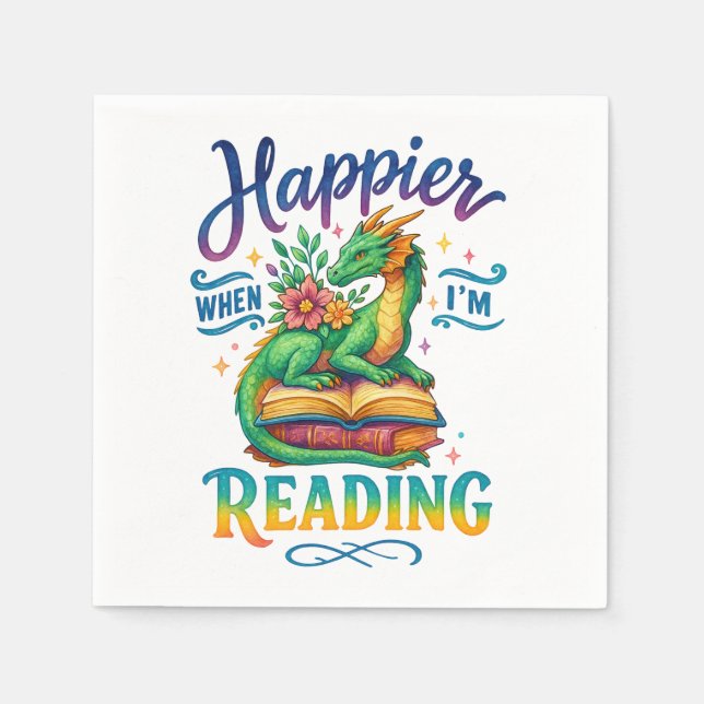 Lyckligare när jag läser pappersservett (Framsidan)