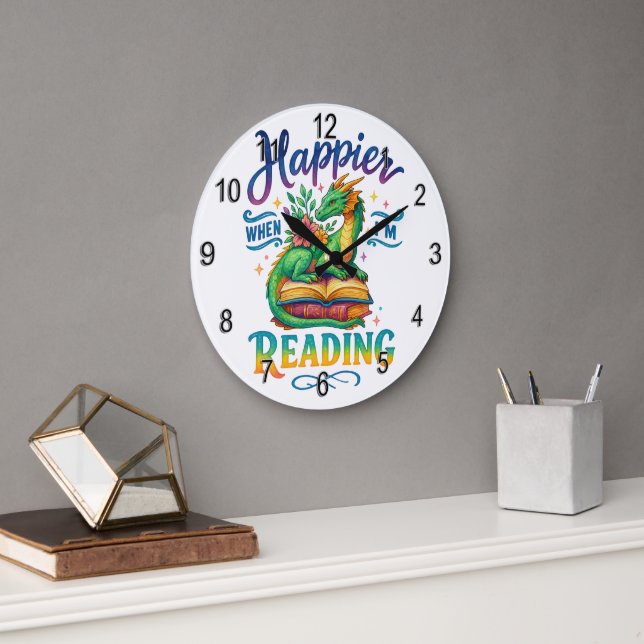 Lyckligare när jag läser stor klocka (Kontor)