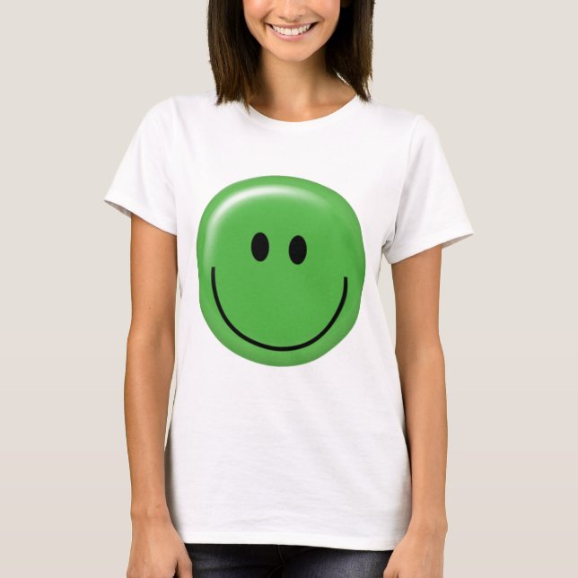 Lyckliggröntansikte T-shirt (Framsida)