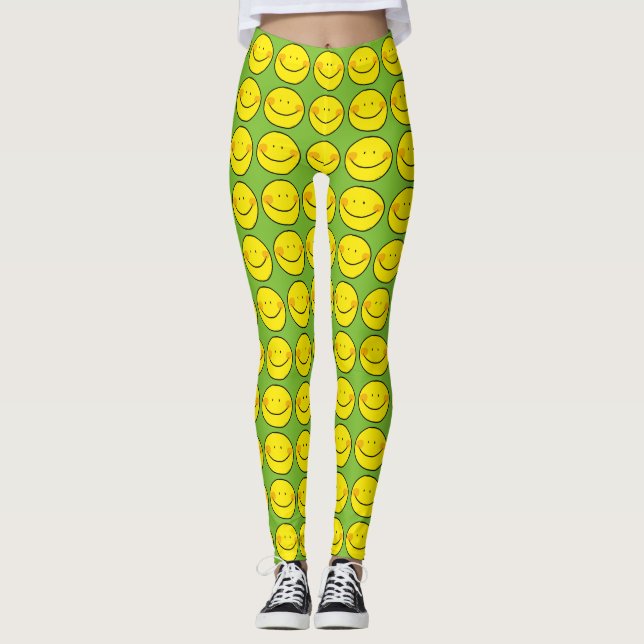 lyckliggultleende leggings (Framsida)