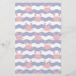 Lyckligkrabbamönster Brevpapper