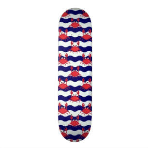 Lyckligkrabbamönster Skateboard Bräda 20 Cm