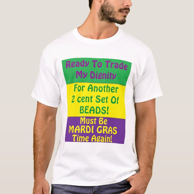LYCKLIGMARDI GRAS T-SHIRT (Framsida)
