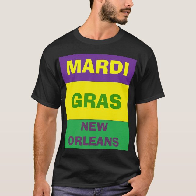 LYCKLIGMARDI GRAS T SHIRT (Framsida)