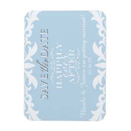 Lyckligt Alltid Efter Bröllop Spara Datum Magnet