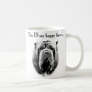 Lyckligt ansikte för Neapolitan Mastiff Kaffemugg