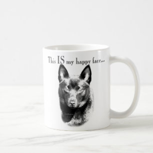 Lyckligt ansikte för Schipperke Kaffemugg