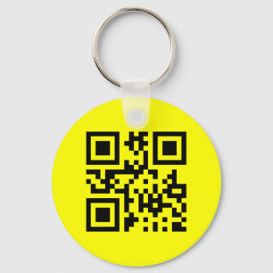 Lyckligt ansikte för ☺ som ler Emoji -- QR Nyckelring