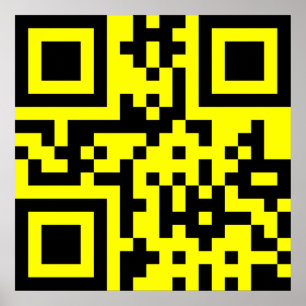 Lyckligt ansikte för ☺ som ler Emoji -- QR Poster