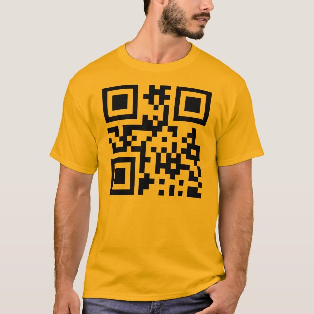 Lyckligt ansikte för ☺ som ler Emoji -- QR T Shirt (Framsida)