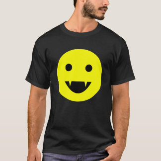 lyckligt ansikte för vampyr tee shirt