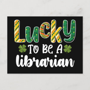 Lyckligt att vara en bibliotekarie St patrick's da Vykort