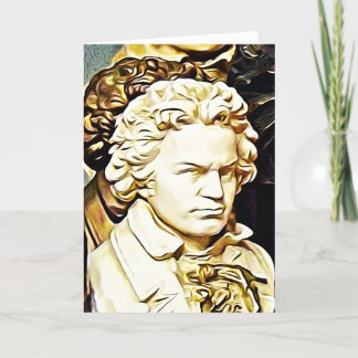 Lyckligt Beethoven födelsedagkort Kort
