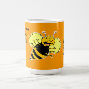 Lyckligt bi kaffemugg