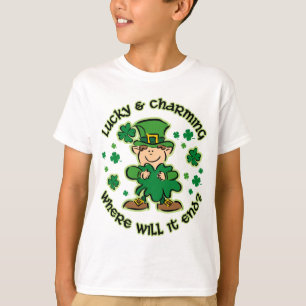 Lyckligt & charma ungeskjortan t-shirt