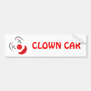Lyckligt clownansikte bildekal
