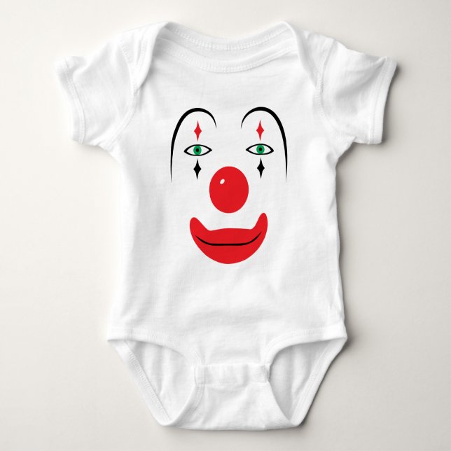 Lyckligt clownansikte t-shirt (Framsida)