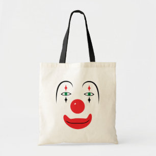 Lyckligt clownansikte tygkasse