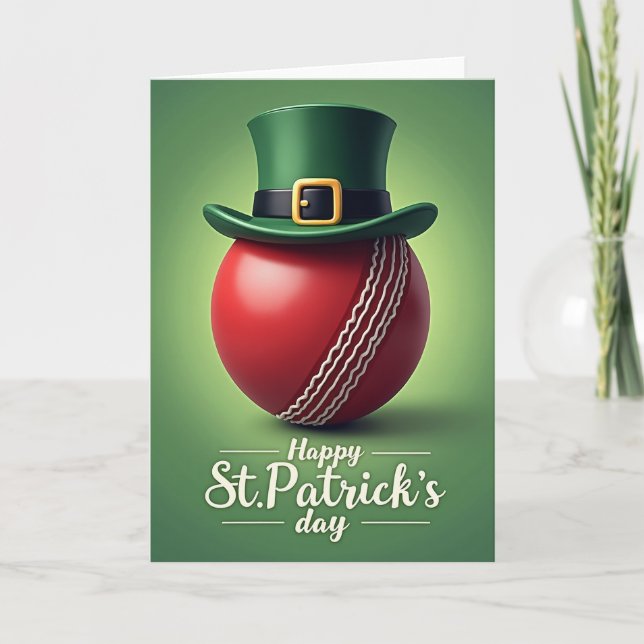 Lyckligt Cricket Högtidskort Kort (Framsida)