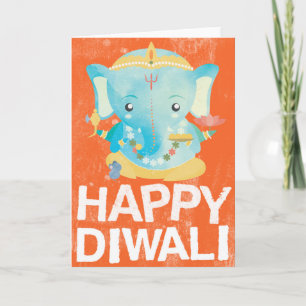 Lyckligt Diwali kort