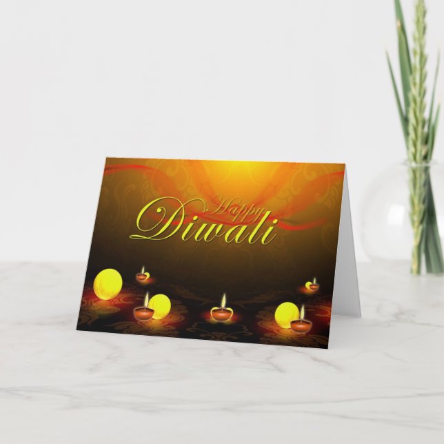 Lyckligt Diwali kort (Framsida)