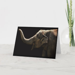 Lyckligt Elefant-Tomt kort