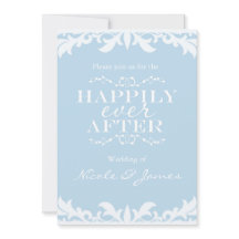 LYCKLIGT FÖR EVIGT Sagobok Bröllopsinbjudan