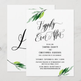 Lyckligt för evigt Utförlig Skript Grönska Inbjudningar