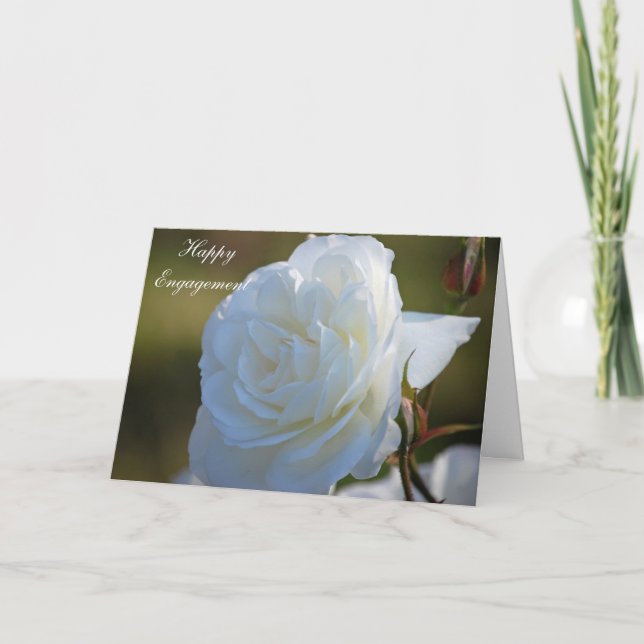 Lyckligt förlovningkort kort (Framsida)