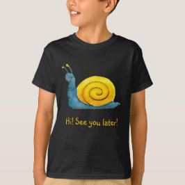 Lyckligt förtjusande djur för snigel | t-shirt