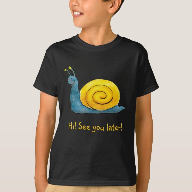 Lyckligt förtjusande djur för snigel | t-shirt (Framsida)