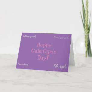 Lyckligt Galentines dagkort Helgkort
