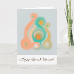 Lyckligt Ganesh Chaturthi hälsningkort Kort