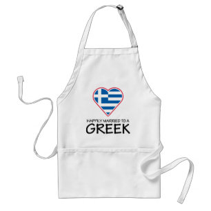 Lyckligt gift grek förkläde