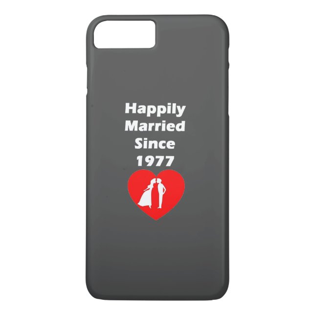 Lyckligt gifta sedan 1977 Case-Mate iPhone skal (Baksida)